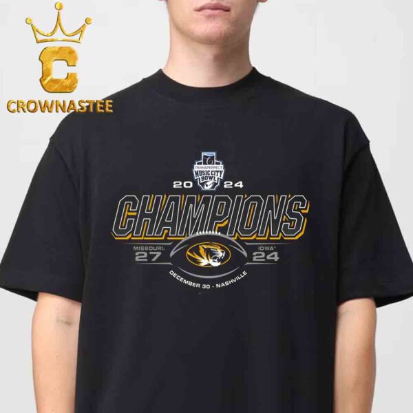 Mizzou Football 2024 TransPerfect Music City Bowl Missouri Champions Unisex T-Shirt Hoodie Sweater