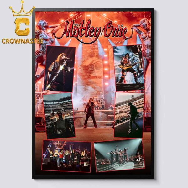 Motley Crue 2022 Stadium Tour Home Decor Poster Canvas