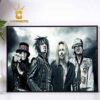 Motley Crue Saint Black And White Art Print Home Decor Poster Canvas