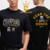 Navy Midshipmen Football 2024 CIC Commander In Chiefs Trophy Champions Score Two Side T-Shirt