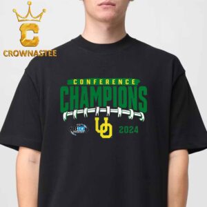 Oregon Ducks 2024 Big Ten Football Conference Champions Endzone Rush Classic T-Shirt