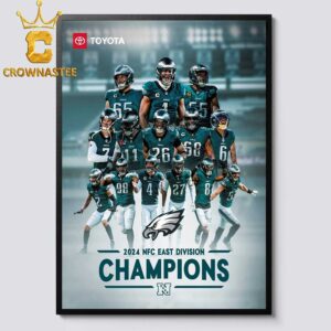 Philadelphia Eagles NFC East Champions 2024 Home Decor Poster Canvas