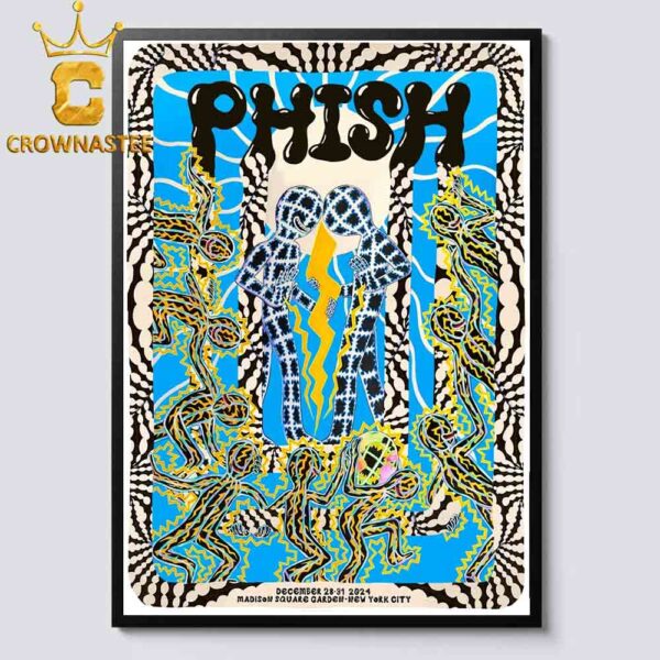 Phish New York City NY 2024 Madison Square Garden From December 28th To 31st Home Decor Poster Canvas