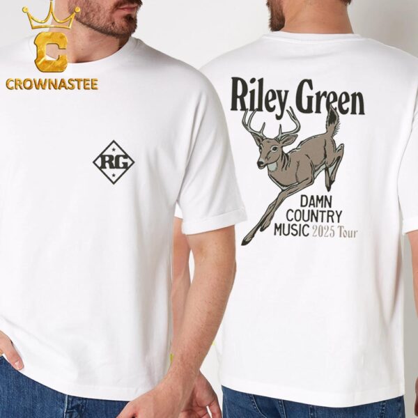 Riley Green Cowboy Damn Country Music 2025 Tour Two Sided Unsiex T-Shirt