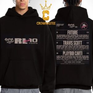 Rolling Loud Miami FL 2024 Hard Rock Stadium 10 Year Admat Lineup Two Sided Hoodie