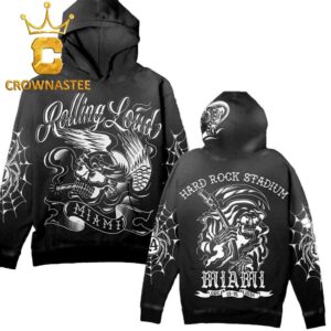 Rolling Loud Miami FL 2024 Hard Rock Stadium Web Ripper All Over Print Hoodie