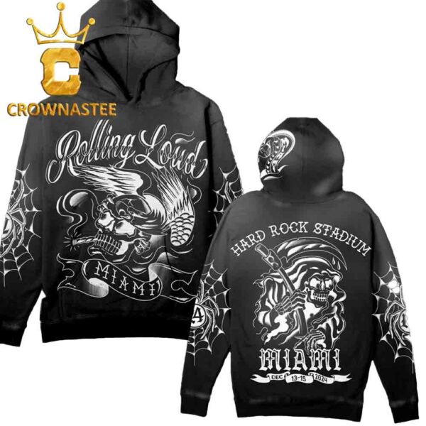 Rolling Loud Miami FL 2024 Hard Rock Stadium Web Ripper All Over Print Hoodie