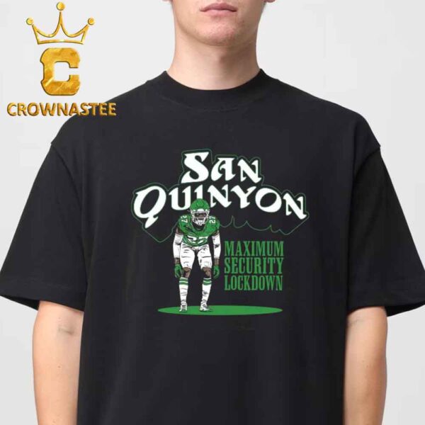 Saquon Barkley Philadelphia Eagles NFL San Quinyon Maximum Sercurity Lockdown Classic T-Shirt Hoodie Sweater