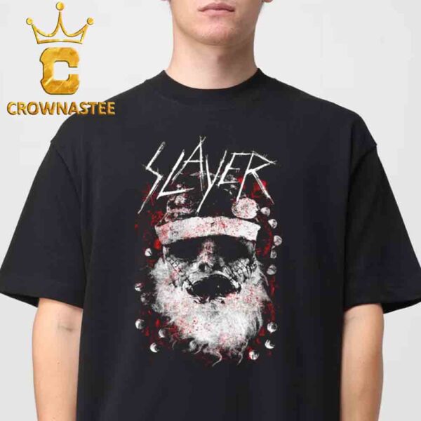 Slayer Dead Skin Santa Christmas Holiday Classic T-Shirt Hoodie Sweater