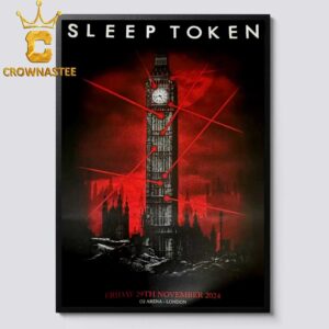 Sleep Token London 2024 The O2 Arena On November 29th Home Decor Poster Canvas