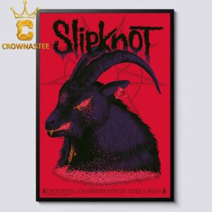 Slipknot Birmingham UK 2024 Utilica Arena On December 18th Home Decor Poster Canvas