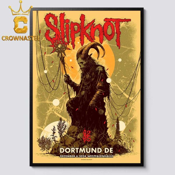 Slipknot Dortmund DE 2024 Westfalenhalle On December 6th Home Decor Poster Canvas