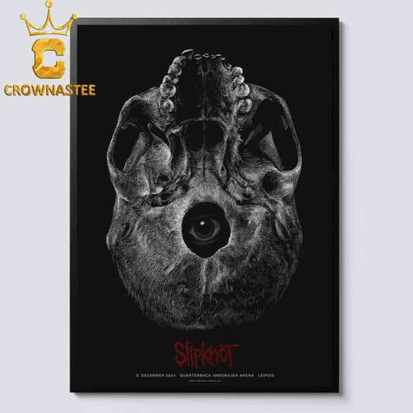 Slipknot Leipzig Germany 2024 Quaterback Immobilien Arena On December 9th Home Decor Poster Canvas