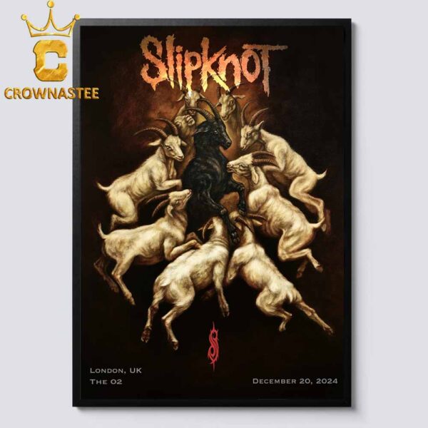 Slipknot London UK Night 1 2024 The O2 Arena On December 20th Home Decor Poster Canvas