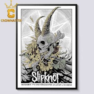 Slipknot Manchester UK 2024 Coop Live Arena On December 17th Home Decor Poster Canvas