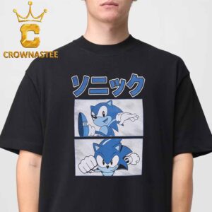 Sonic The Hedgehog Blue Panels Classic T-Shirt