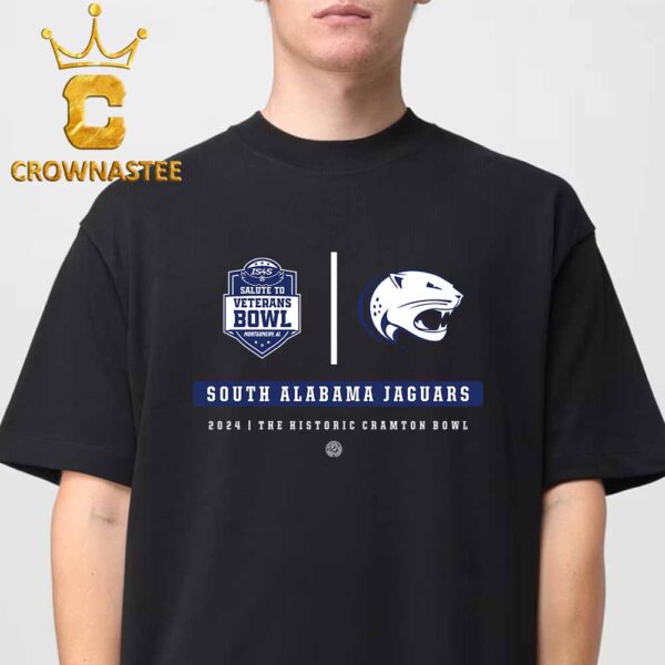 South Alabama Jaguars 2024 The Historic Cramton Bowl IS4S Salute To Veterans Bowl Classic T-Shirt Hoodie Sweater