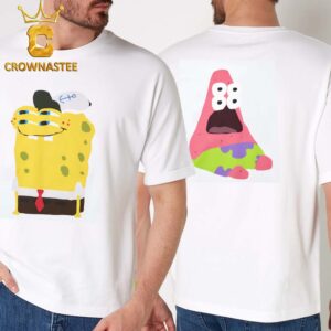 SpongeBob And Patrick Star Uniqlo UT x Cactus Plant Flea Market Two Sided T-Shirt