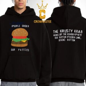 SpongeBob Uniqlo UT x Cactus Plant Flea Market People Order Our Patties Burger Two Sided Hoodie