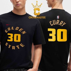 Stephen Curry Golden State Warriors Nike City Edition Essential Name And Number Two Sided T-Shirt