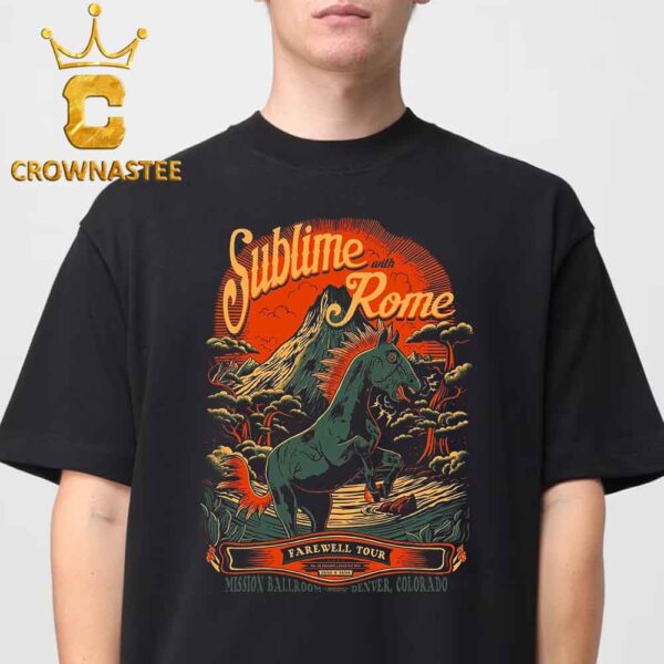 Sublime With Rome Denver Colorado 2024 Mission Ballroom On Demcember 13th 14th Classic T-Shirt