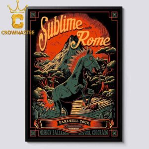 Sublime With Rome Denver Colorado 2024 Mission Ballroom On Demcember 13th 14th Home Decor Poster Canvas