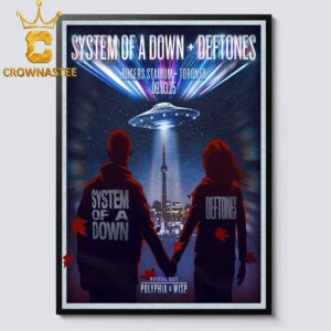 System Of A Down And Deftones Rogers Stadium Toronto 2024 On September 3rd Home Decor Poster Canvas