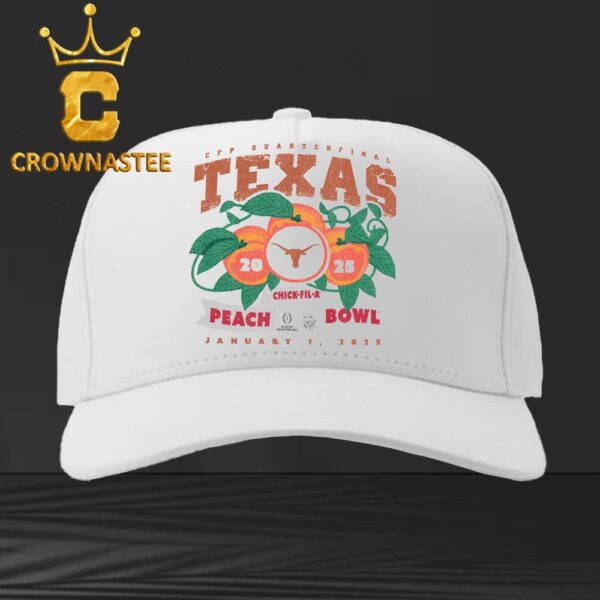 Texas Football College Football Playoff 2025 Longhorns Chick Fil A Peach Bowl Bound Classic Hat Cap