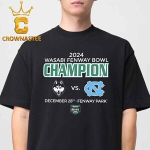 UConn Huskies Football 2024 Wasabi Fenway Bowl Champions Classic T-Shirt Hoodie Sweater