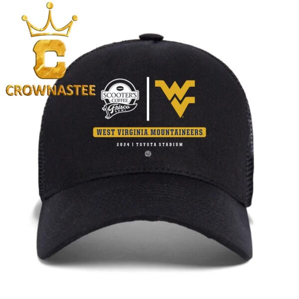 West Virginia Mountaineers Football 2024 Scooters Coffee Frisco Bowl Toyota Stadium Classic Hat Cap