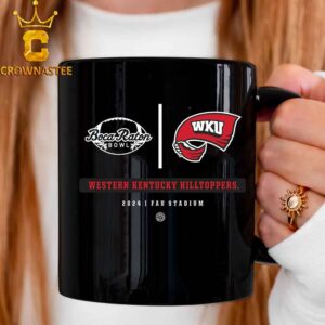 Western Kentucky Hilltoppers Football 2024 Boca Raton Bowl Fau Stadium Ceramic Mug Cup