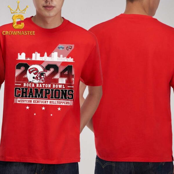 Western Kentucky Hilltoppers WKU 2024 Boca Raton Bowl Champions Classic T-Shirt