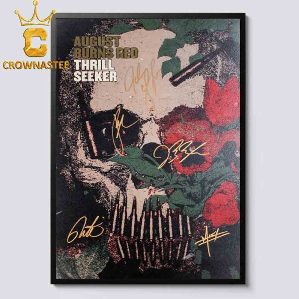 August Burns Red Thrill Seeker 20 Year Anniversary Signed Album Art Print Home Decor Poster Canvas