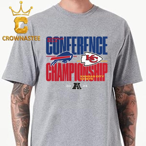 Buffalo Bills Vs Kansas City Chiefs NFL 2024 AFC Championship Game Matchup Classic T-Shirt