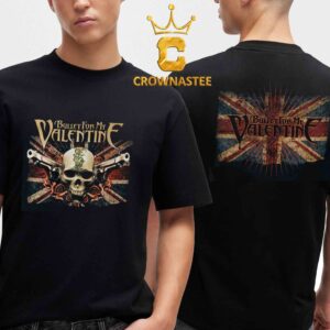 Bullet For My Valentine BFMV Two Pistols Union Jack Two Sided T-Shirt