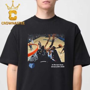 Ja Morant Dunk On Victor Wembanyama Memphis Grizzlies Defeat San Antonio Spurs NBA Unisex T Shirt