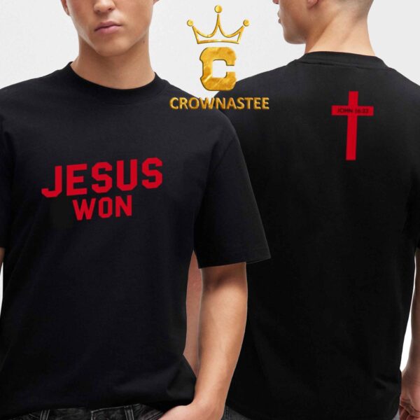 Jesus Won Ohio State Buckeyes Football TreVeyon Henderson Teammates Edition Two Sided Unisex T-Shirt