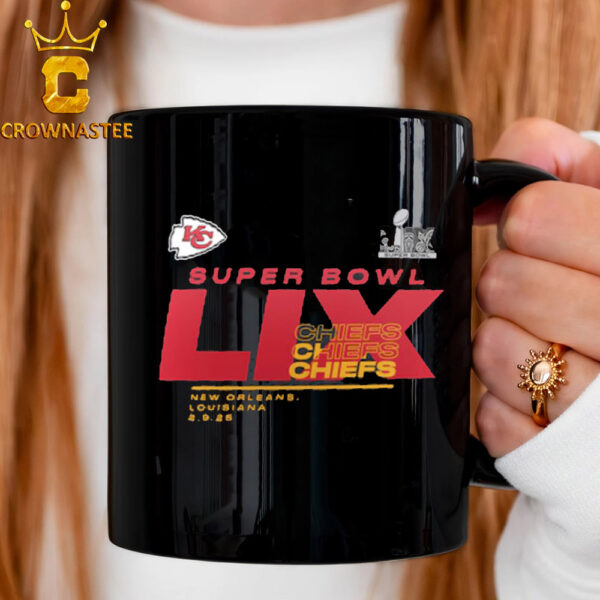 Kansas City Chiefs 2024 AFC Champions Super Bowl LIX Ceramic Mug Cup