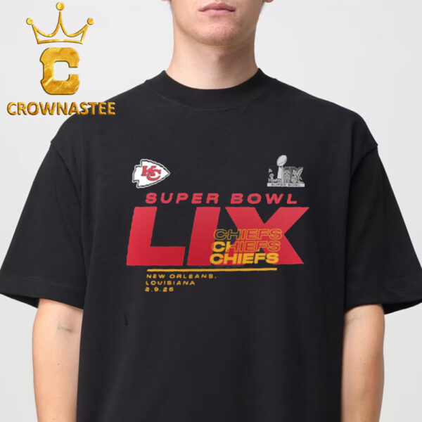 Kansas City Chiefs 2024 AFC Champions Super Bowl LIX Quick Pass Long Sleeve Sweater T-Shirt