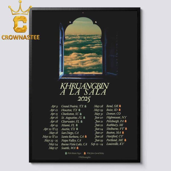 Khruangbin A La Sala 2025 Tour Dates Home Decor Poster Canvas