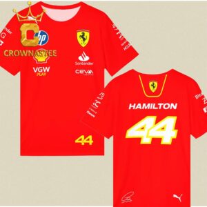 Lewis Hamilton LH44 Scuderia Ferrari HP All Over Print T-Shirt Hoodie Sweater