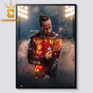 Lewis Hamilton Mercedes AMG PETRONAS F1 To Scuderia Ferrari HP Home Decor Poster Canvas