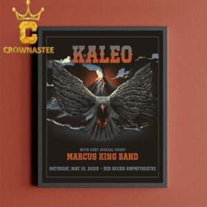 Marcus King Band Red Rock Amphitheatre On May 10th 2025 Kaleo Home Decor Poster Canvas