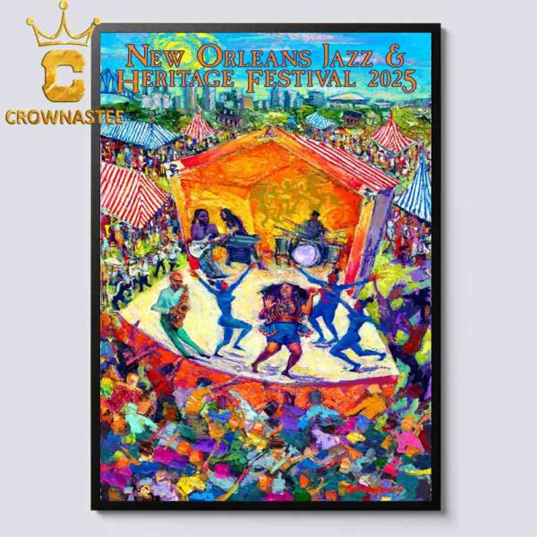 New Orleans Jazz And Heritage Festival 2025 Home Decor Poster Canvas