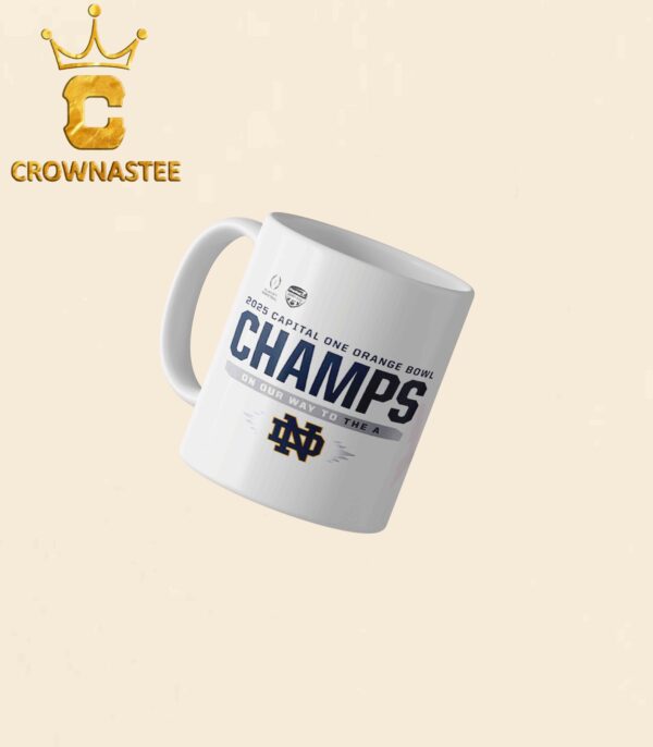 Notre Dame Fighting Irish College Football Playoff 2025 Orange Bowl Champions Ceramic Mug Cup