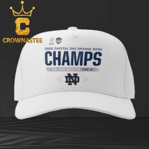 Notre Dame Fighting Irish College Football Playoff 2025 Orange Bowl Champions Classic Hat Cap Snapback