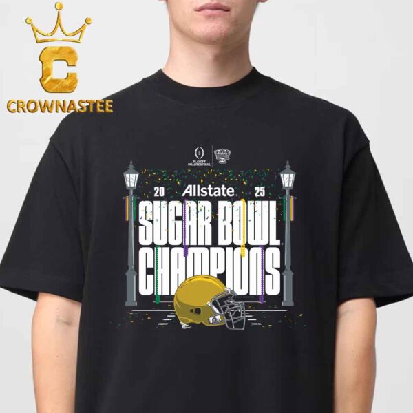 Notre Dame Football 2025 Allstate Sugar Bowl Champions Classic T-Shirt Hoodie Sweater