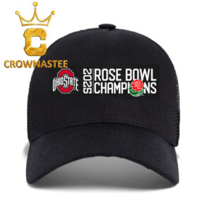 Ohio State Football 2025 Rose Bowl Game Champions Hat Cap Snapback