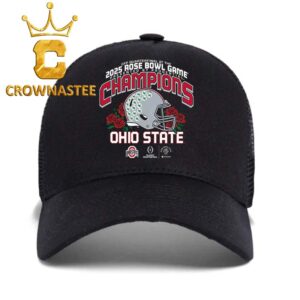 Ohio State Buckeyes College Football Playoff 2025 Rose Bowl Champions Victory Ahead Classic Hat Cap