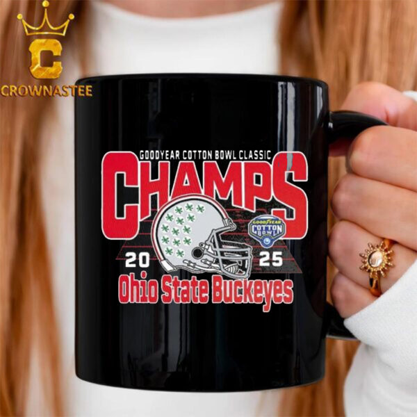 Ohio State Buckeyes Football 2025 Cotton Bowl Champions Ceramic Mug Cup